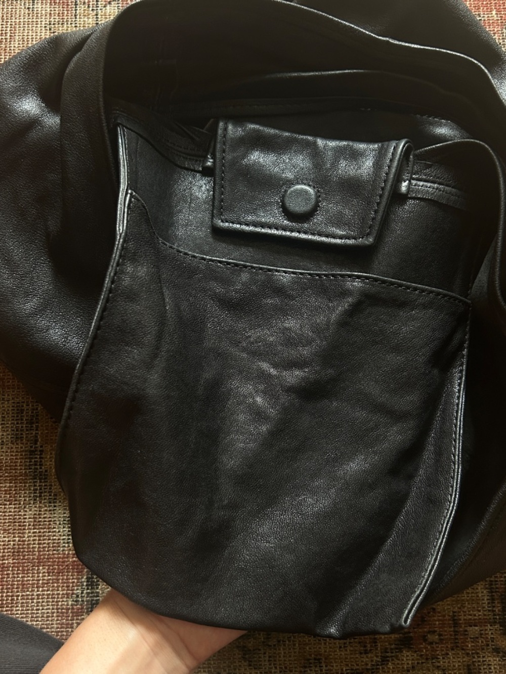 Paloma Wool Black Leather Riba Bag - Picture 4 of 7